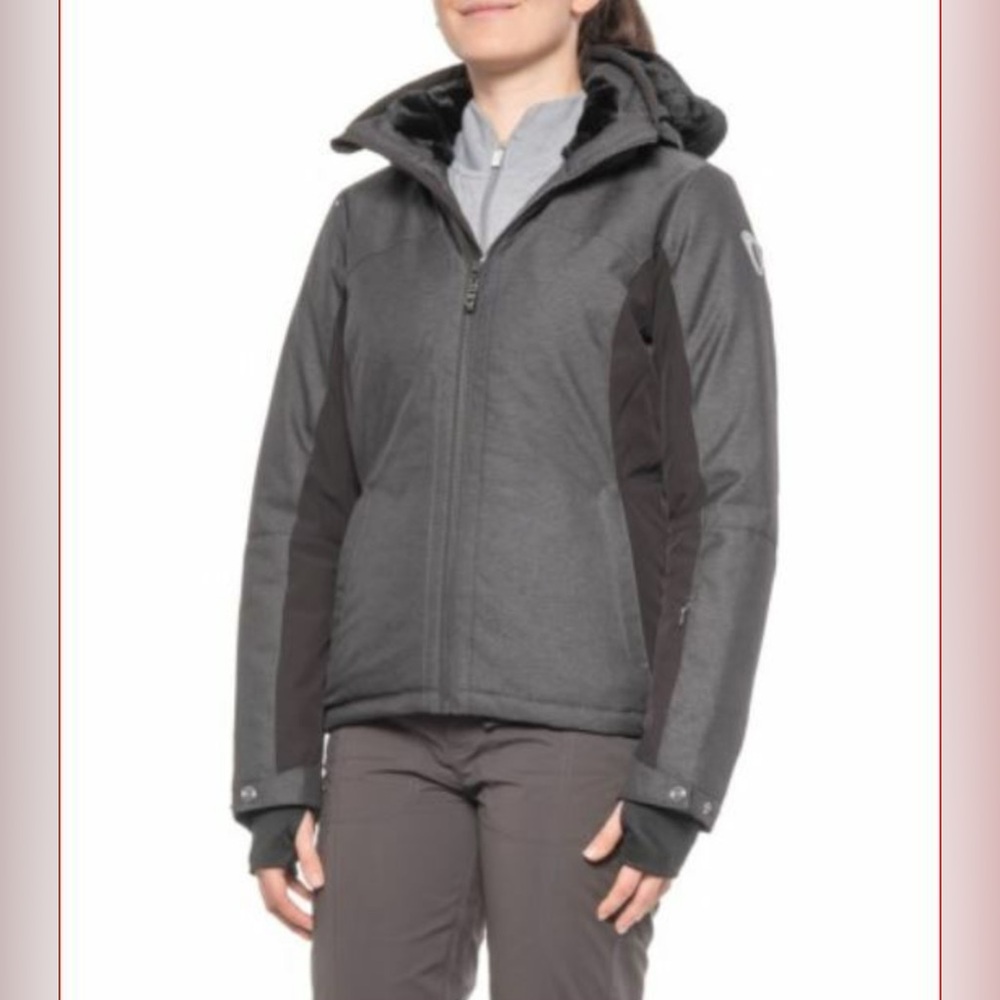 Killtec Women’s Ski Jacket in Gray/Black. Size 8